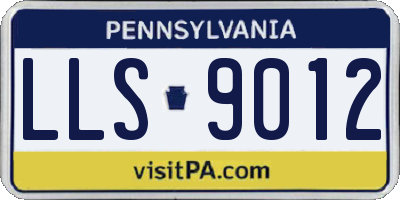 PA license plate LLS9012