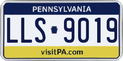 PA license plate LLS9019