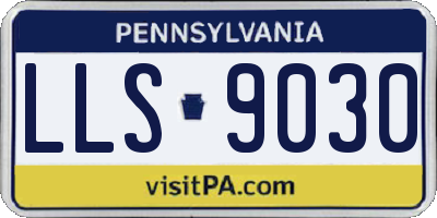 PA license plate LLS9030
