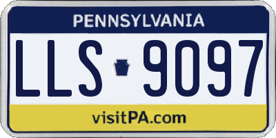 PA license plate LLS9097