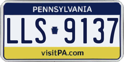 PA license plate LLS9137