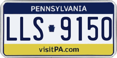 PA license plate LLS9150