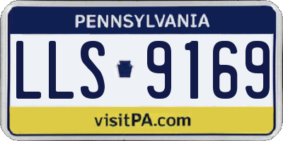 PA license plate LLS9169