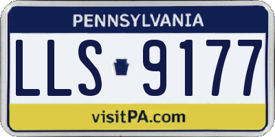 PA license plate LLS9177