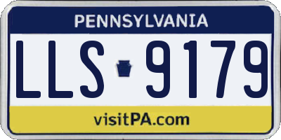 PA license plate LLS9179