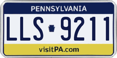 PA license plate LLS9211