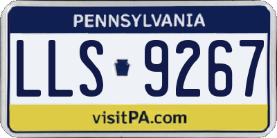 PA license plate LLS9267
