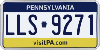 PA license plate LLS9271