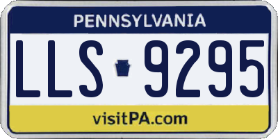 PA license plate LLS9295