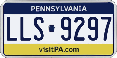 PA license plate LLS9297