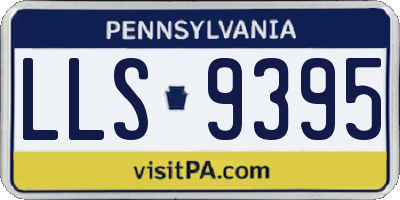 PA license plate LLS9395