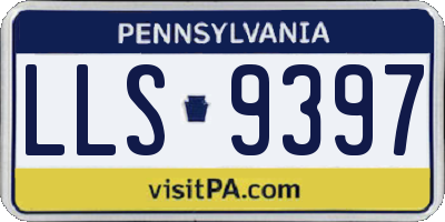 PA license plate LLS9397