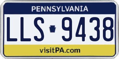 PA license plate LLS9438