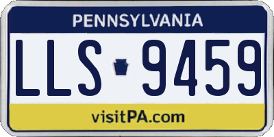 PA license plate LLS9459