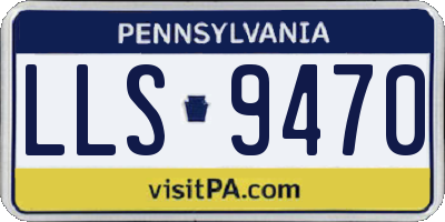 PA license plate LLS9470