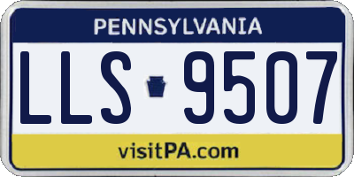 PA license plate LLS9507