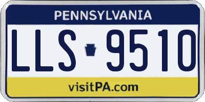 PA license plate LLS9510
