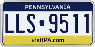 PA license plate LLS9511