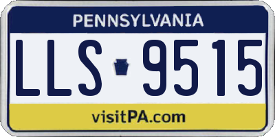 PA license plate LLS9515