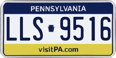 PA license plate LLS9516