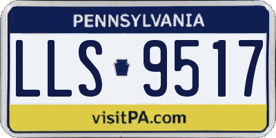 PA license plate LLS9517