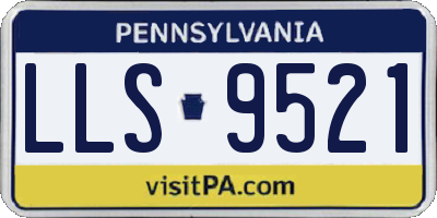 PA license plate LLS9521