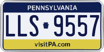 PA license plate LLS9557