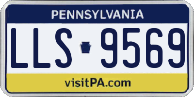 PA license plate LLS9569