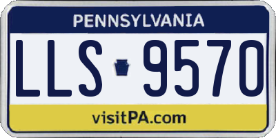PA license plate LLS9570