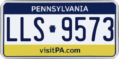 PA license plate LLS9573