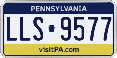 PA license plate LLS9577