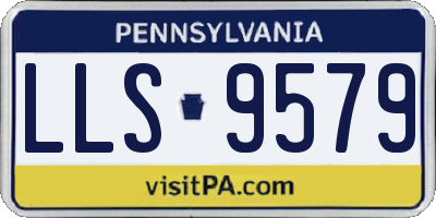 PA license plate LLS9579