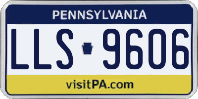 PA license plate LLS9606