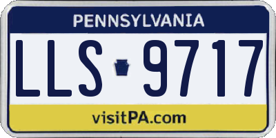 PA license plate LLS9717