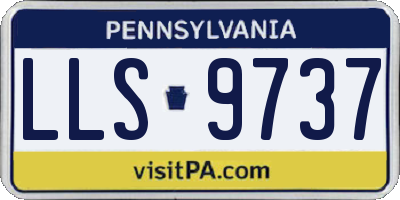 PA license plate LLS9737