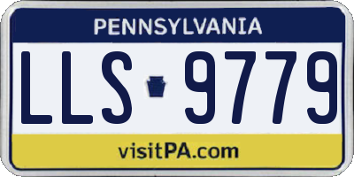 PA license plate LLS9779