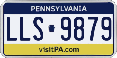 PA license plate LLS9879