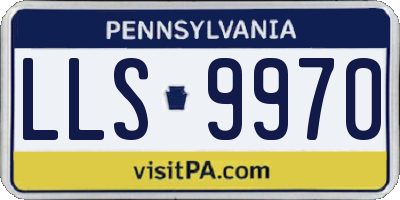 PA license plate LLS9970