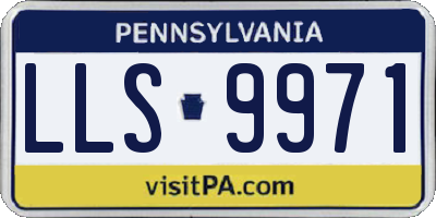 PA license plate LLS9971