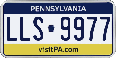 PA license plate LLS9977