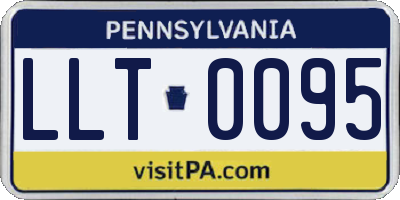 PA license plate LLT0095