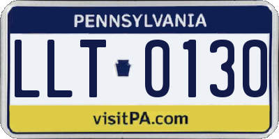 PA license plate LLT0130