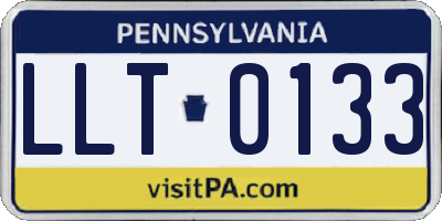 PA license plate LLT0133