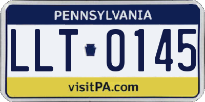 PA license plate LLT0145