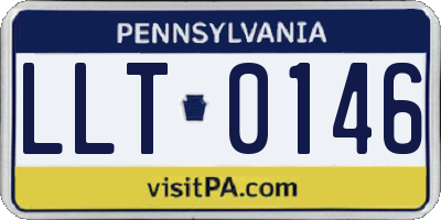 PA license plate LLT0146