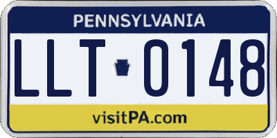 PA license plate LLT0148