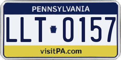 PA license plate LLT0157