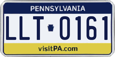PA license plate LLT0161