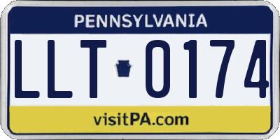 PA license plate LLT0174