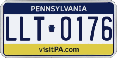PA license plate LLT0176